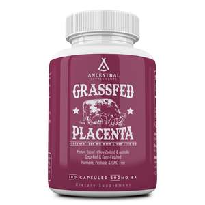 Frontpage: Grass fed beef placenta by Ancestral Supplements