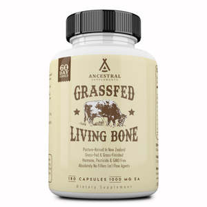 Frontpage: Grass fed beef living bone by Ancestral Supplements