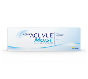 Products: Acuvue Moist 1-Day 30 Pack Optique Eyecare