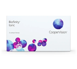 Products: Biofinity Toric Monthly 3 Pack Optique Eyecare