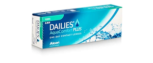 Products: Dailies AquaComfort PLUS Toric 1 Day 30 Pack Optique Eyecare