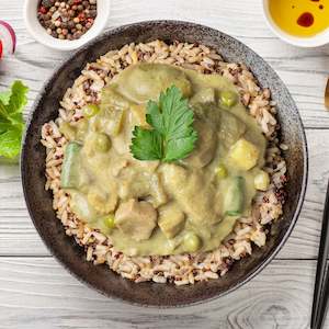 Green Thai Chicken Curry and Veg with Brown Rice & Quinoa