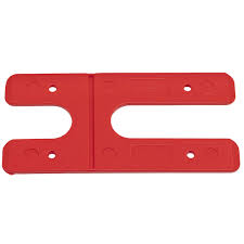 Plastic H Packer Red 2mm