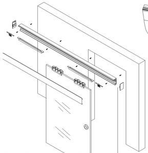 Apex Sliding Door Kit with Soft Close, 4000mm