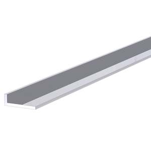 Clearance: Angle Trim 18x6x1.6mm, 2.5m - Polish Chrome