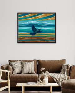 Paintings: Painting Tui @ Lake Taupo Orignal Painting