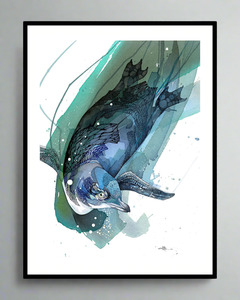 Little Blue Penguin - Original Painting
