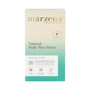 Beauty And Skin Care Cosmetics: Marzena Natural Body Wax Strips with Hemp Oil pack 20