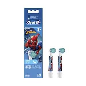Oral B Electric Toothbrushes Baby Toothbrush Refill Brush Head Oral Health Nz: Oral B Kids Vitality Refill Pack - Spider Man