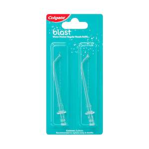 Colgate: Colgate Blast Water Flosser Replacement Nozzle Refill 2 Pack