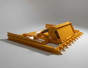 Skid Steer Attachments 1: ANGLED LEVELLING BAR - Skid Steer Coupler