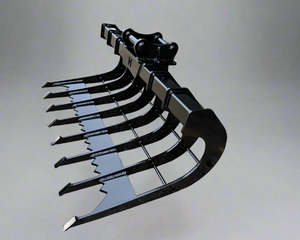 Excavator Attachments: EXCAVATOR ROOT RAKE for 6-13 Tonne Machines