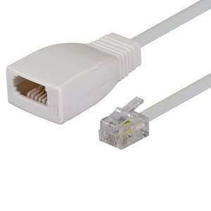Phone Adsl Cables Adapters: Cable Phone BT to RJ11 Adapter 8cm RJ11 Plug (M) to BT Socket (F)
