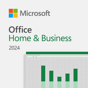 Microsoft Office Home & Business 2024 Mac or PC (1 User) One-off Purchase (Not Subscription)