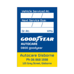 Goodyear - Underbonnet Stickers