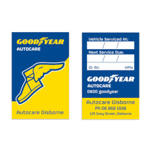 Goodyear: Goodyear - Service Stickers