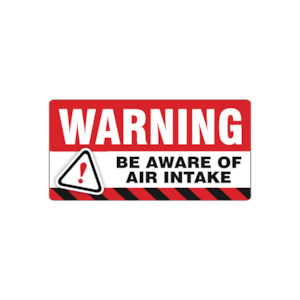 TRS - Air Intake Warning Vinyl 100x50mm