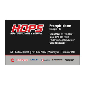 Hdps Portal: HDPS - Business Cards (Timaru)