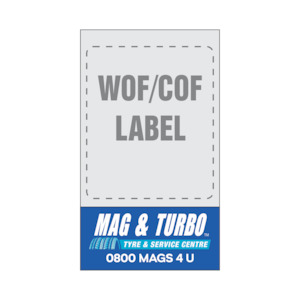 Mag And Turbo Portal: WOF 0800 Phone. Double Sided.