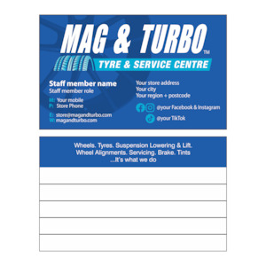 Mag And Turbo Portal: Staff Business Cards (mixed names available]