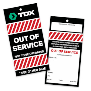 TDX - Out of Service Tag