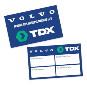 Tdx Portal: TDX - Volvo Service Sticker