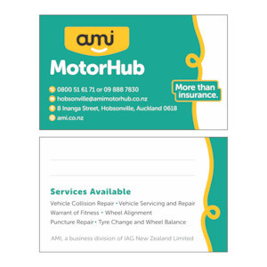 Ami Motorhub: AMI MotorHub - Business Cards