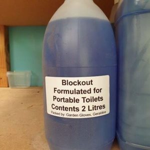 Blockout for Portable Toilets. 2 Litre