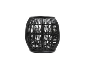 Black Rattan Stool O'Reily Design - Stylish Home Furniture - OREILY DESIGN