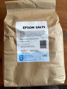Epsom salts: Natural Epsom Salts 5kg