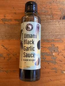 Spiral umami black garlic sauce