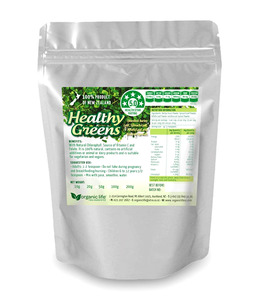 Products: Healthy Greens pouch 100g Organic Life New Zealand Limited