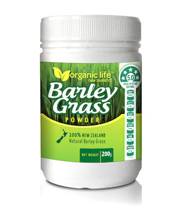 Products: Barley Grass Powder pot 200g Organic Life New Zealand Limited