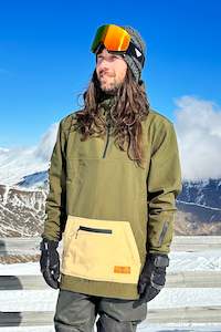All: POWDA 10K Anorak Snow Jacket - Khaki/Tan