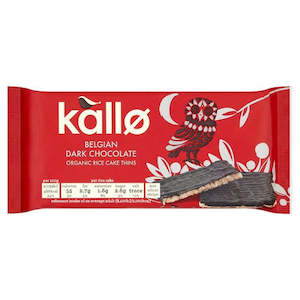 Chips & Snacks: Kallo - Organic Dark Chocolate Rice Thins - [90g]