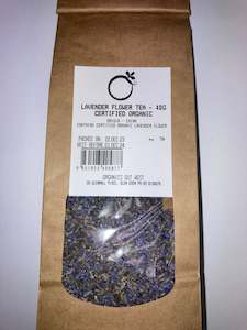 Loose Leaf Organic Teas: Lavender Flower Tea - Certified Organic - [40g]