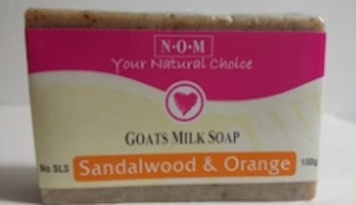 All Personal Care: N.O.M. - Gaots Milk Soap Sandalwood & Organge] - [100g]