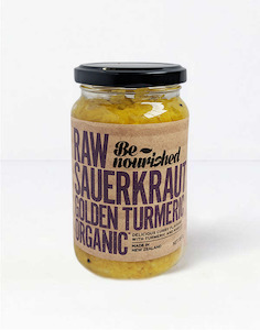 Be Nourished - Organic Sauerkraut Golden Turmeric - [380g] - In Store/Click & Collect Only