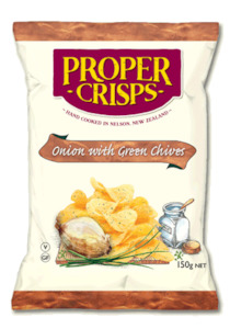 Food: Proper Crisps - Onion & Green Chives - [40g]