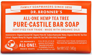 All Personal Care: Dr. Bronner's - Tea Tree Castile Bar Soap - [140g]