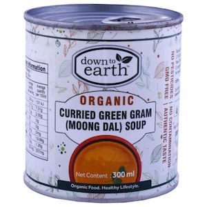 Down To Earth - Organic Curried Green Gram Moong Dahl Soup - [300ml]