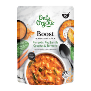 Only Organic - Organic Pumpkin Red Lentils Coconut & Turmeric Soup - [320g]