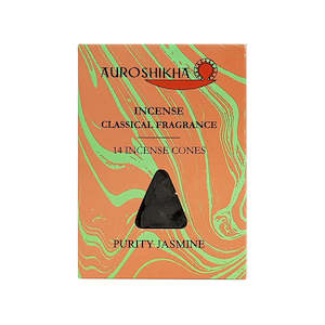 Incense: Auroshikha - Incense Cones Purity Jasmine - [x14]