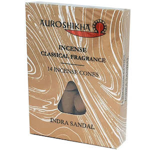 Auroshikha - Incense Cones Indra Sandal - [x14]