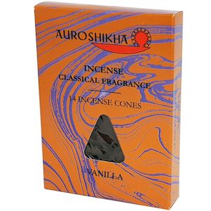 Candles Incense Smudge: Auroshikha - Incense Cones Vanilla - [x14]