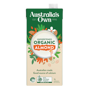 Australia's Own - Organic Almond Milk [Unsweetened] - [1L]