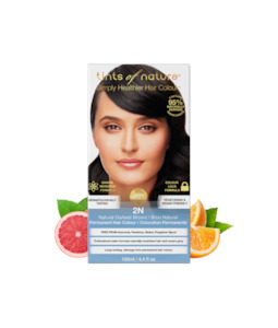 Hair Care: Tints of Nature - 2N Natural Darkest Brown Hair Colour - [120ml]