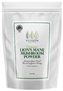 Superfoods Superfood Powders: Green Trading - Organic Lion's Mane Mushroom Powder - [120g]
