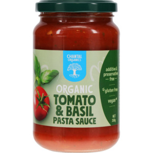 Condiments Sauces 1: Chantal - Organic Tomato & Basil Pasta Sauce - [350g]
