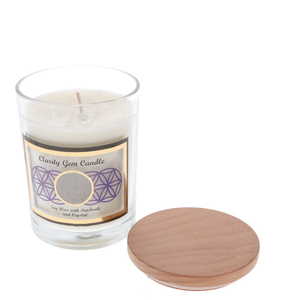 Soy Glass Jar Candle - Clarity Quartz With Patchouli